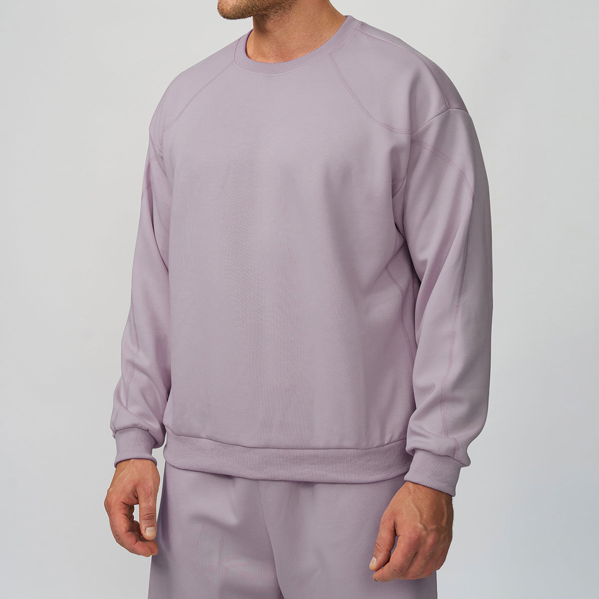 Men's round-neck sports hoodie