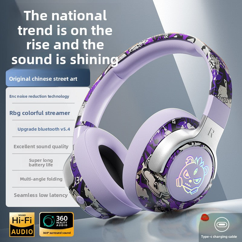 Wireless Gaming Headset with Bluetooth 5.4