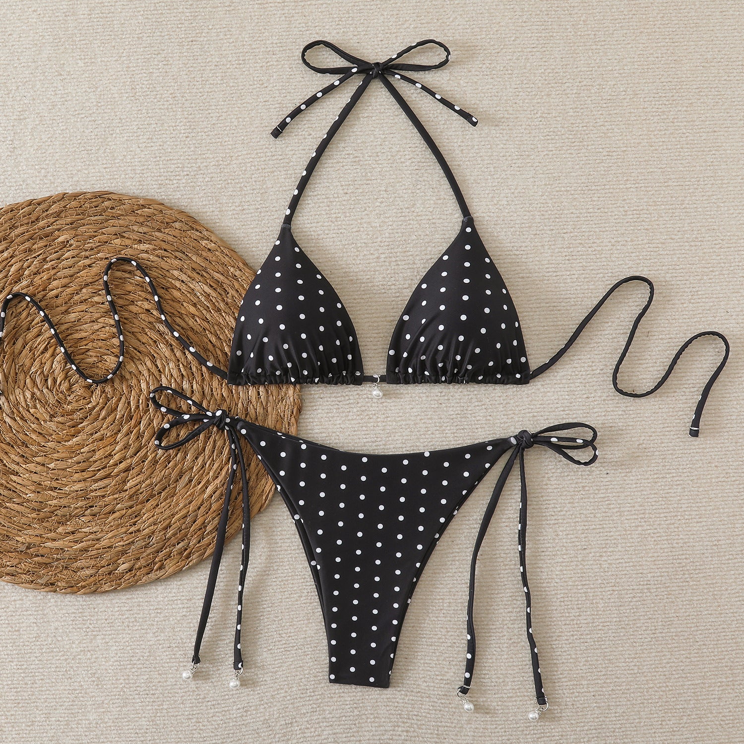 Two Piece Swimsuit Backless Bikini Set