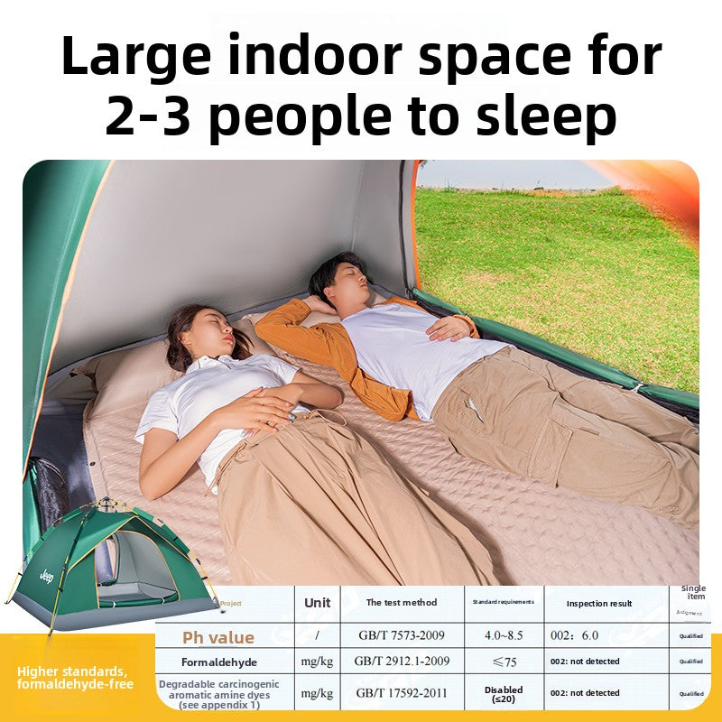 Automatic Two Room Camping Tent for Family Outdoor Use