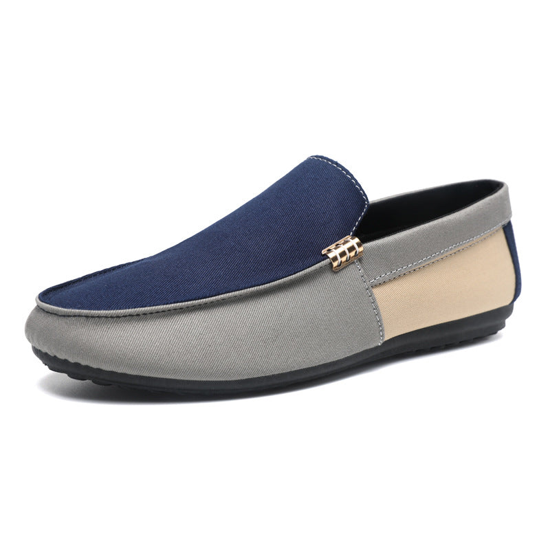Mens Breathable Slip-On Canvas Shoes
