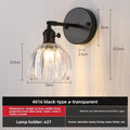 Retro Glass Wall Lamp with Vintage Design