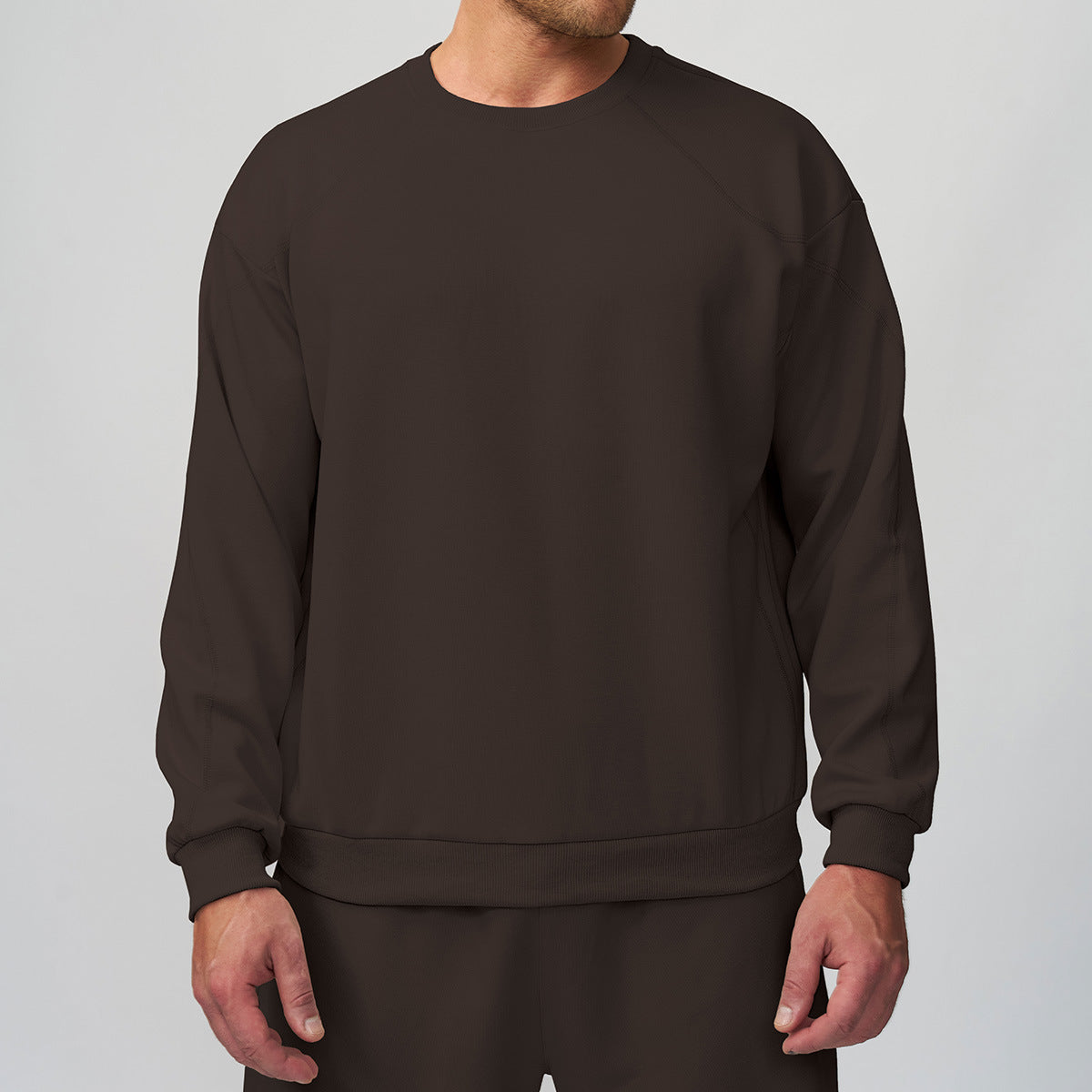 Men's round-neck sports hoodie