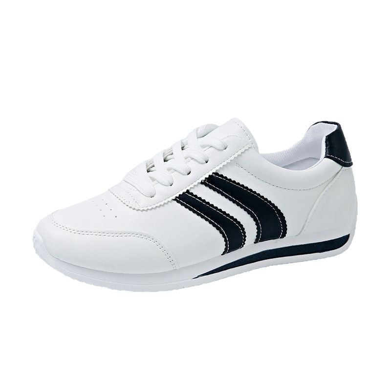 White Shoes Soft Sole All-match Shoes Women's Soft Leather Running Shoes