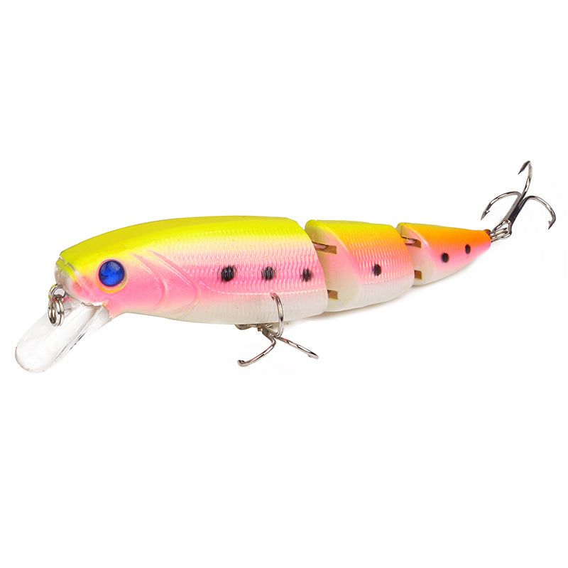 8-Color Colorful Three-Section Lure  Fishing Gear Products
