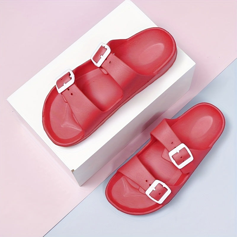 Womens Adjustable Strap Jelly Sandals