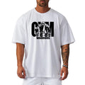 Loose Fit Mens Printed T-Shirt Gym Casual Short Sleeve Shirt