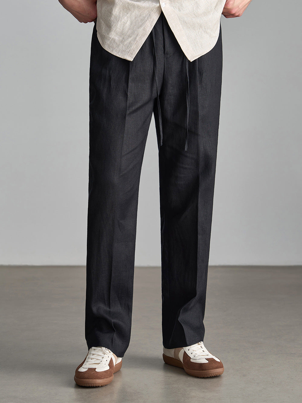 Men's Linen Drawstring Casual Pants