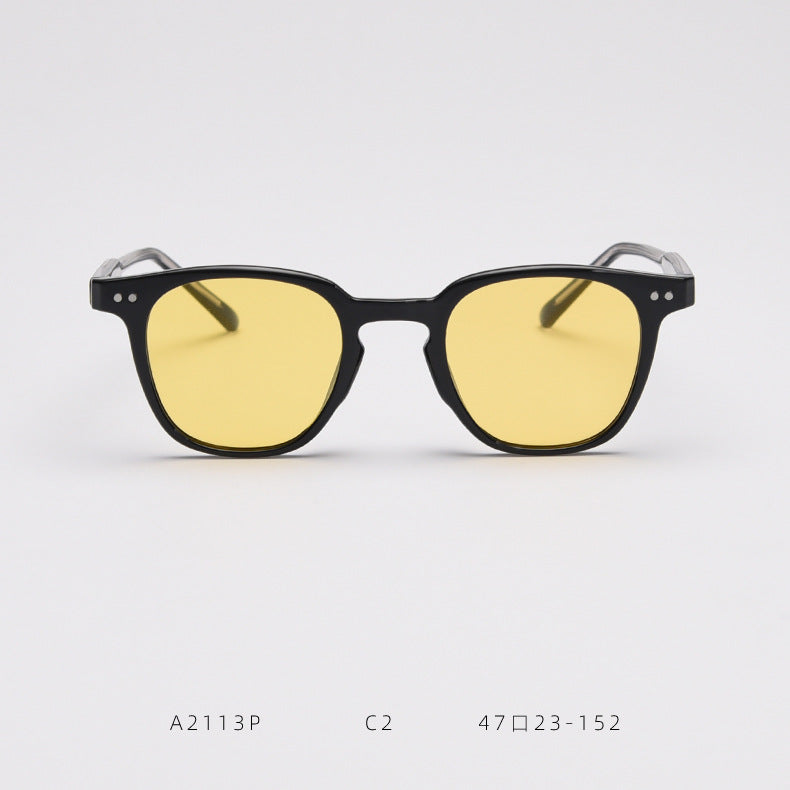 Small Round Frame Polarized Sunglasses TR90 UV400 Protection