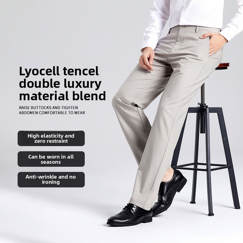 Men's Business Casual Straight Leg Pants
