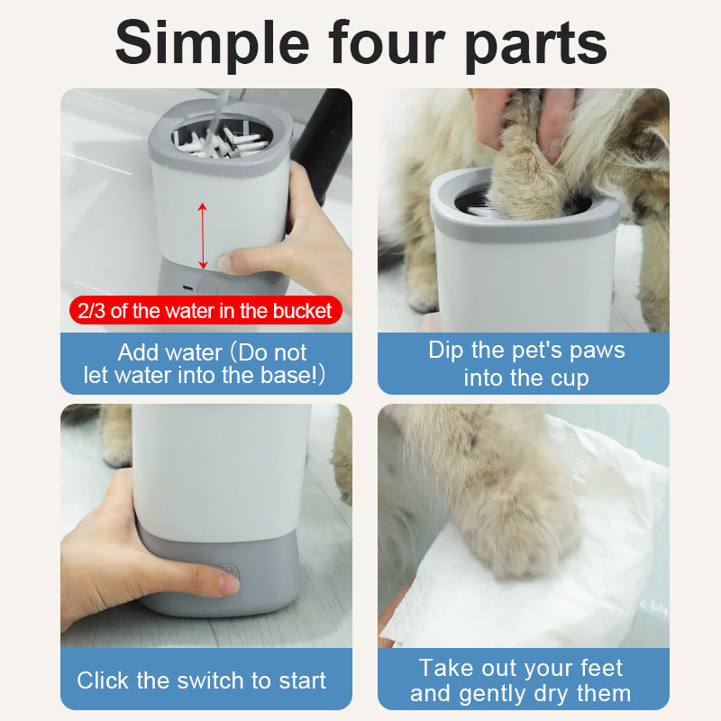 Automatic Pet Paw Cleaner Electric Foot Washing Cup