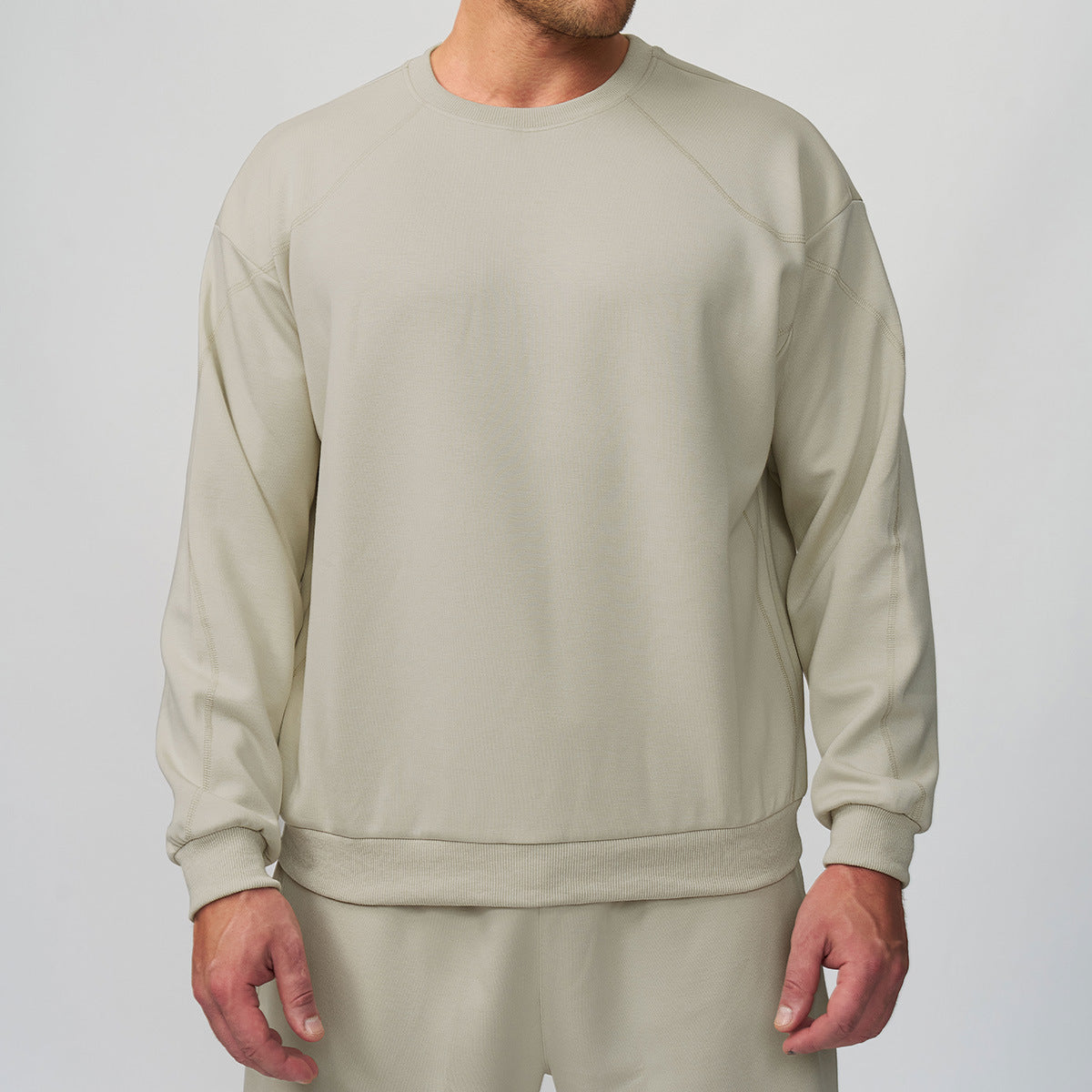 Men's round-neck sports hoodie