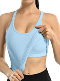 Quick-drying outerwear-style sports bra