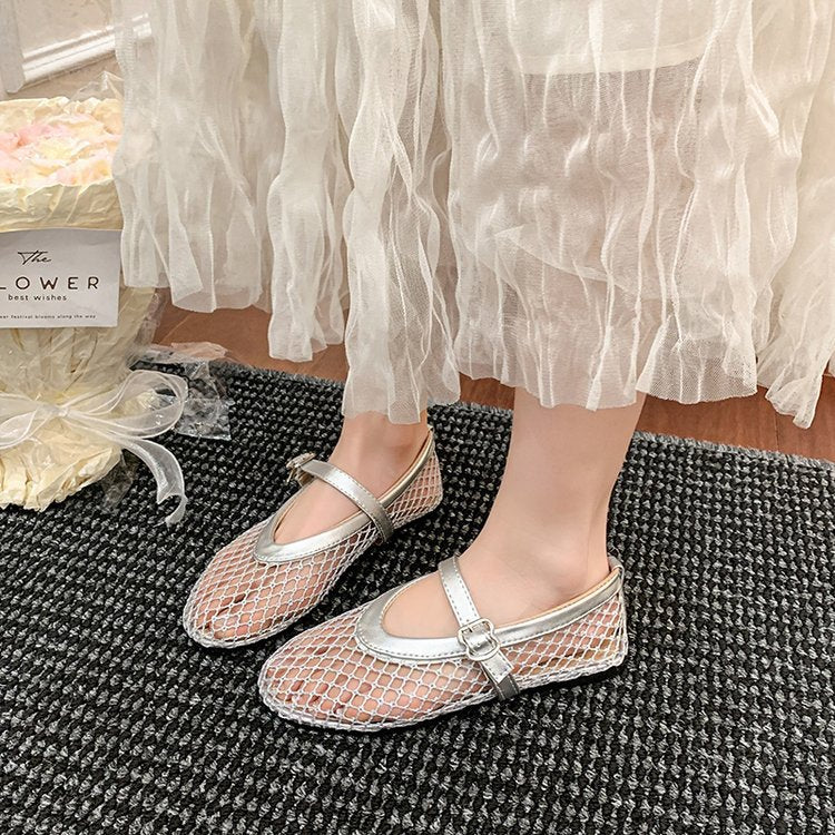 Womens Mary Jane Flat Sandals