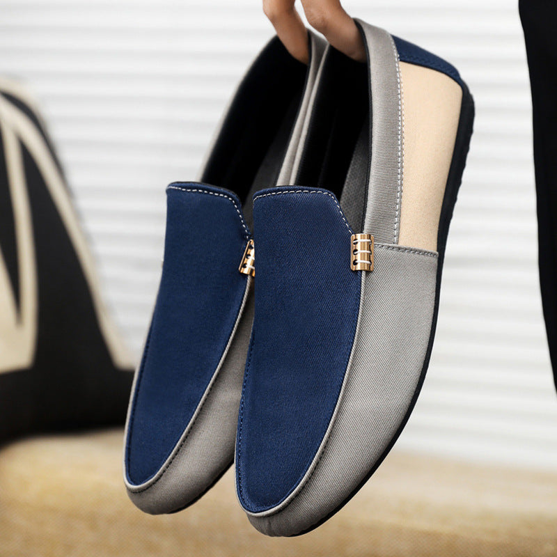 Mens Breathable Slip-On Canvas Shoes