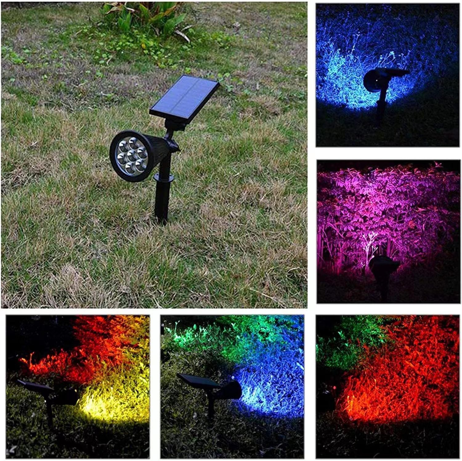 Outdoor Solar Spotlights Waterproof Garden Landscape Lights