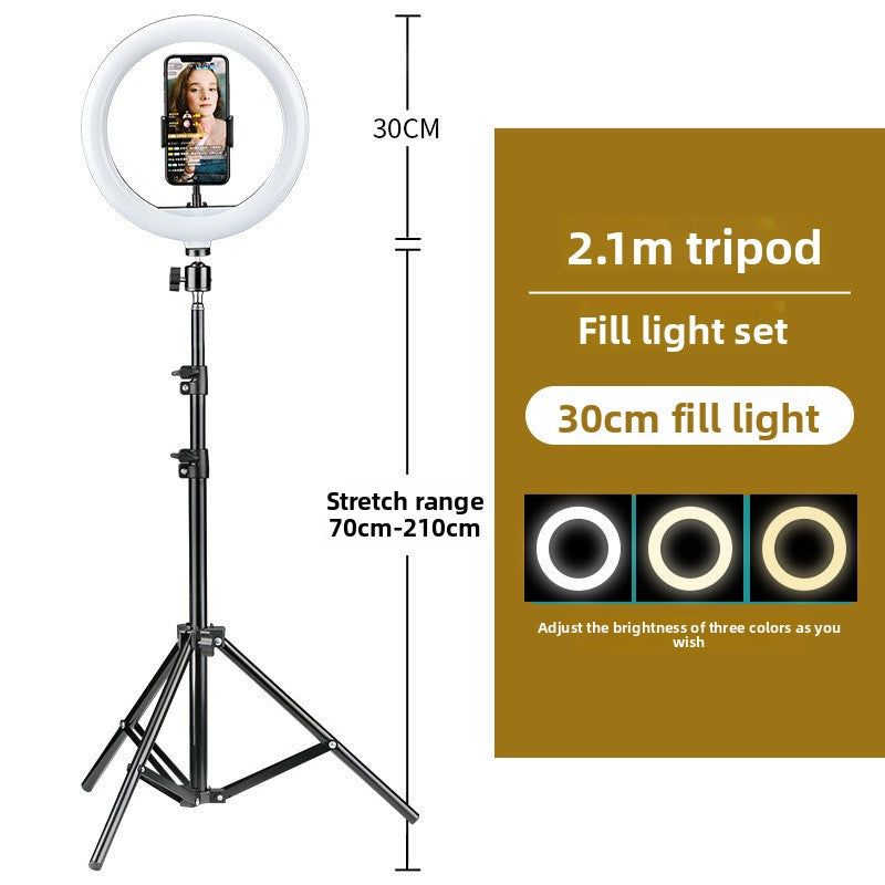 Adjustable Ring Fill Light with Tripod for Phone Camera