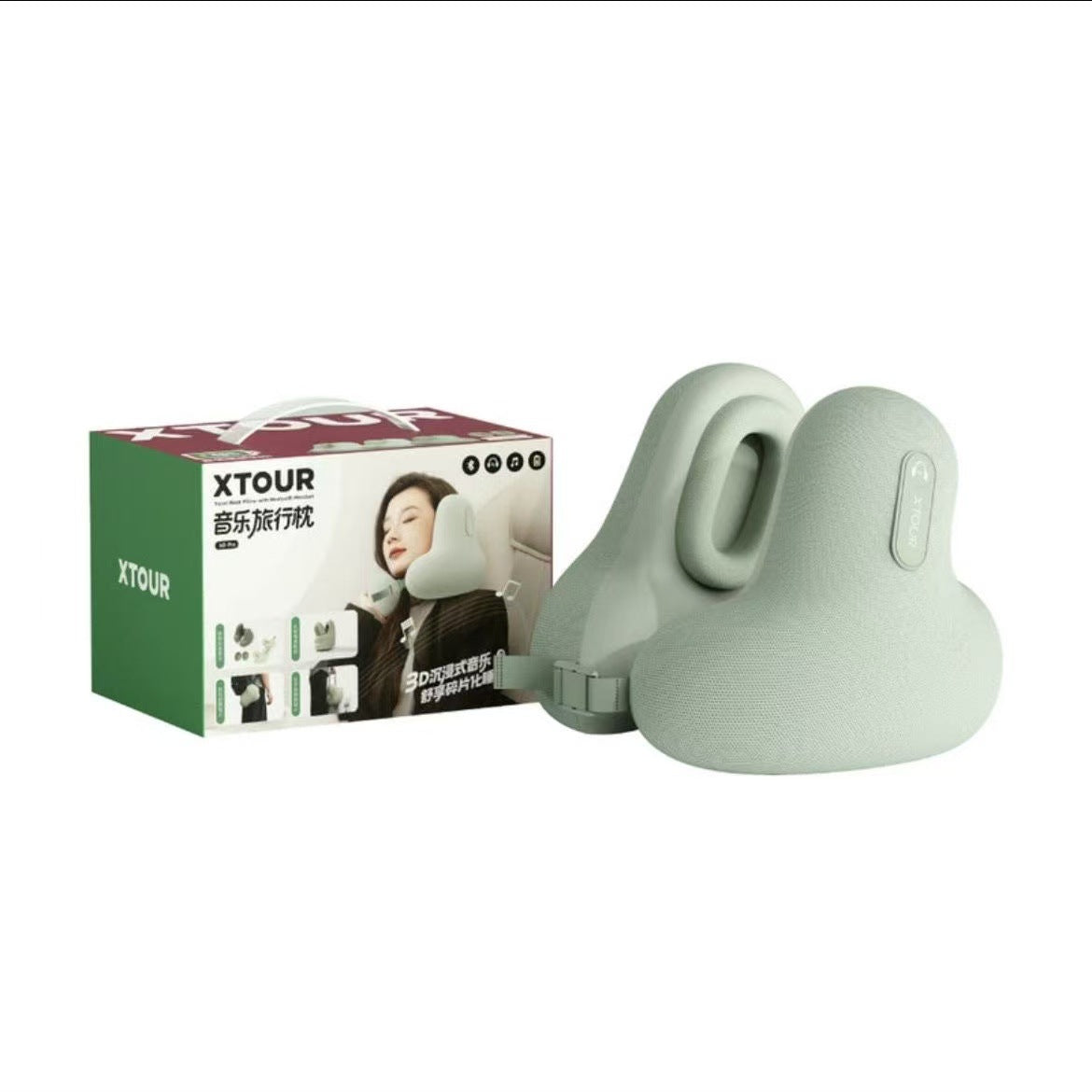 Bluetooth Music Massage U-Shaped Travel Pillow
