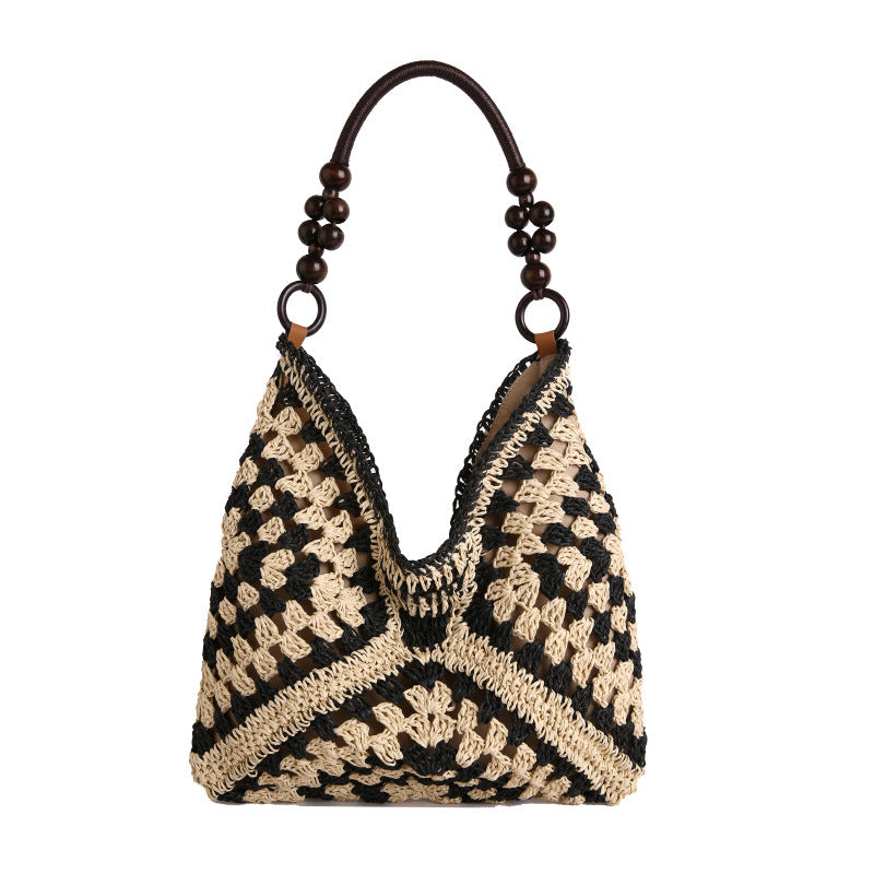 Woven Single Shoulder Tote Bag