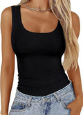Womens Ribbed Sleeveless Tank Top