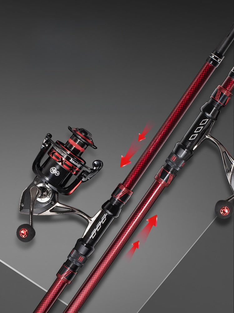 Carbon Fiber Sea Fishing Rod with Reel
