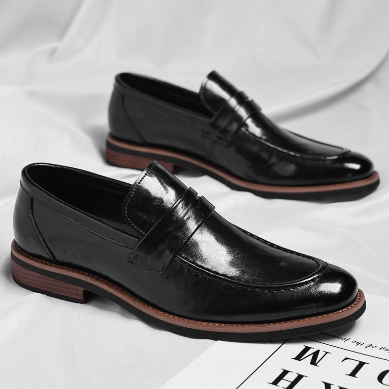 Mens Pointed Toe Oxford Dress Shoes