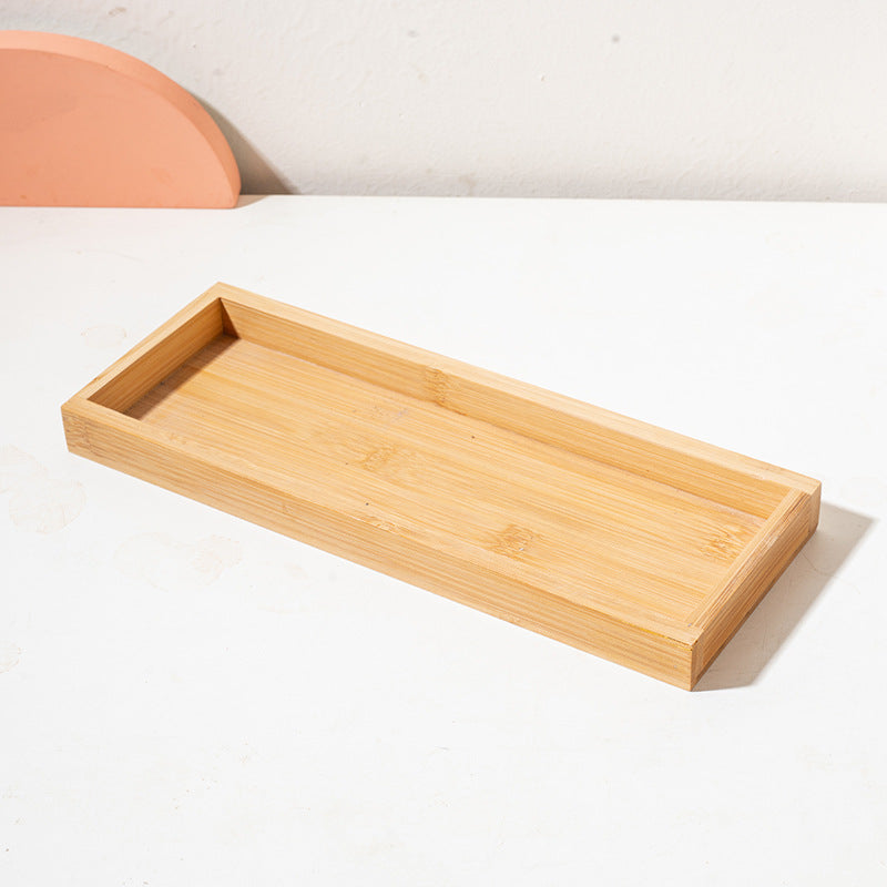 Square Ceramic Pet Bowl with Wooden Tray