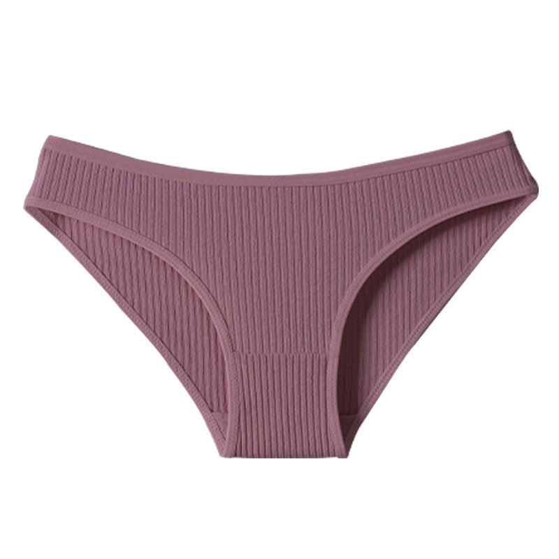 Womens Ribbed Cotton Underwear