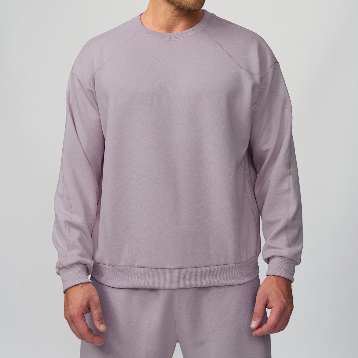 Men's round-neck sports hoodie