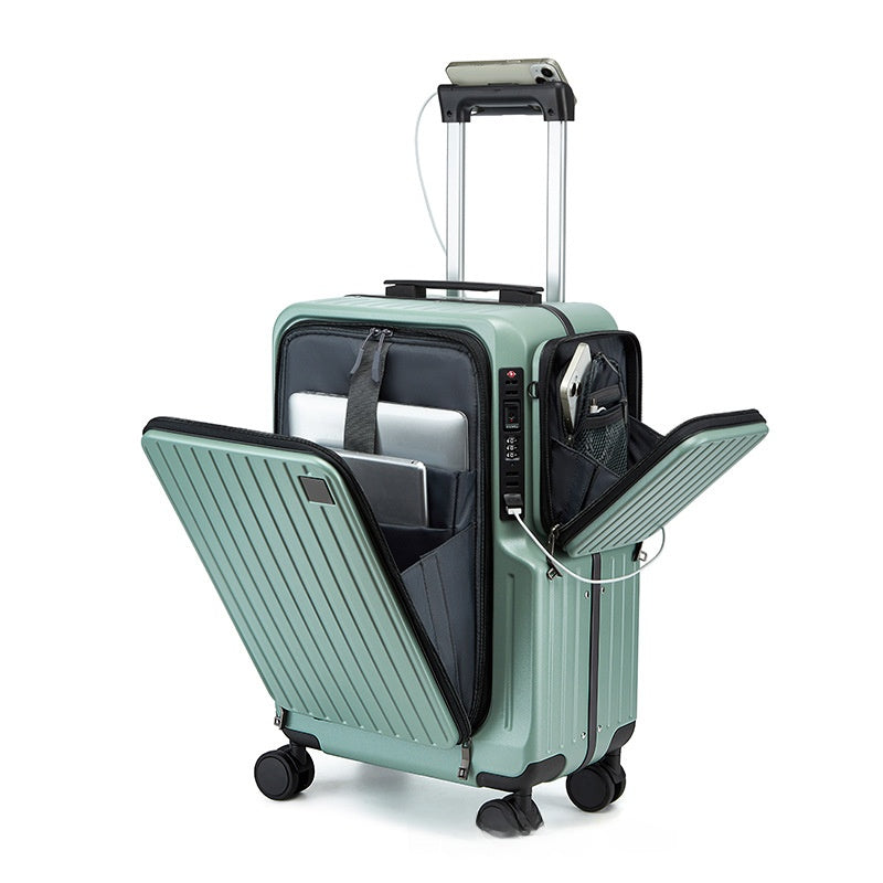 Front opening luggage compartment