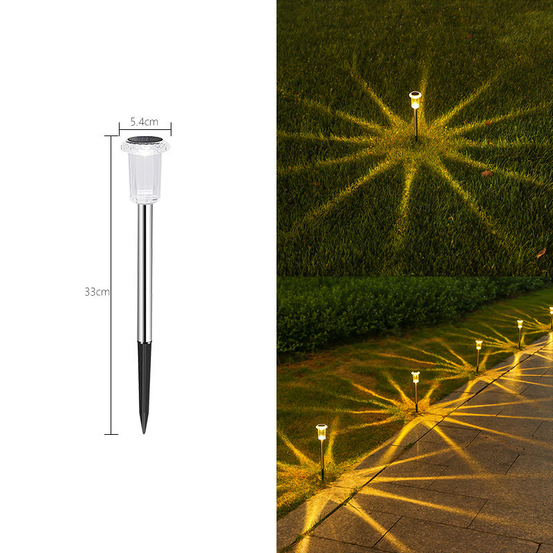 Solar Lawn Lights Outdoor Garden Decorative Floor Insert Lamp