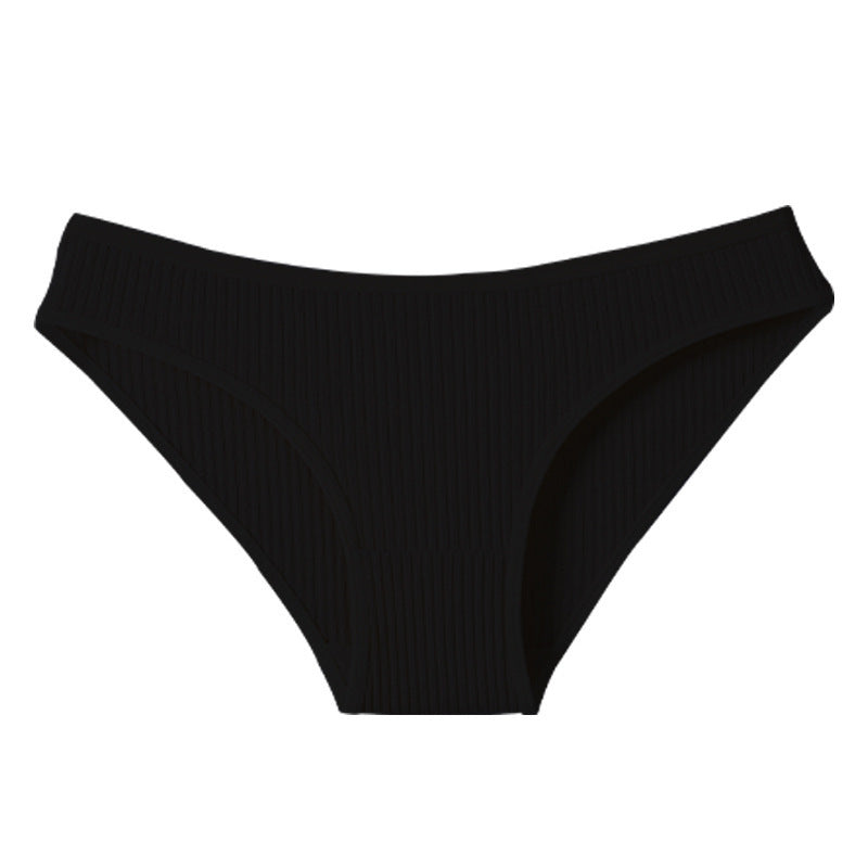 Womens Ribbed Cotton Underwear