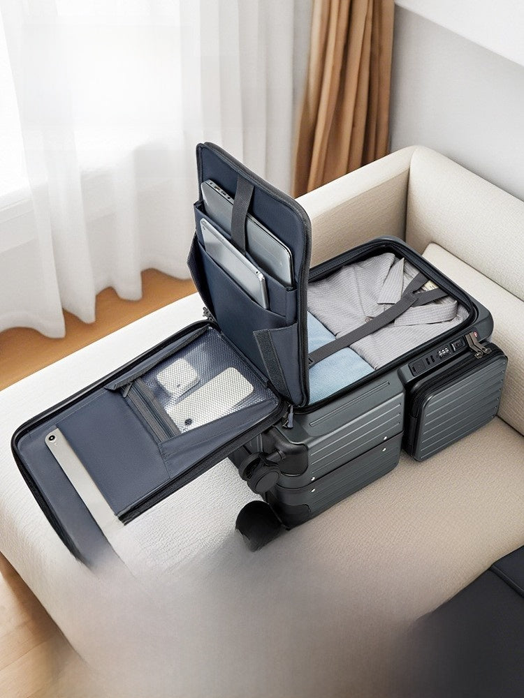 Front opening luggage compartment