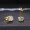Geometric Diamond Earrings