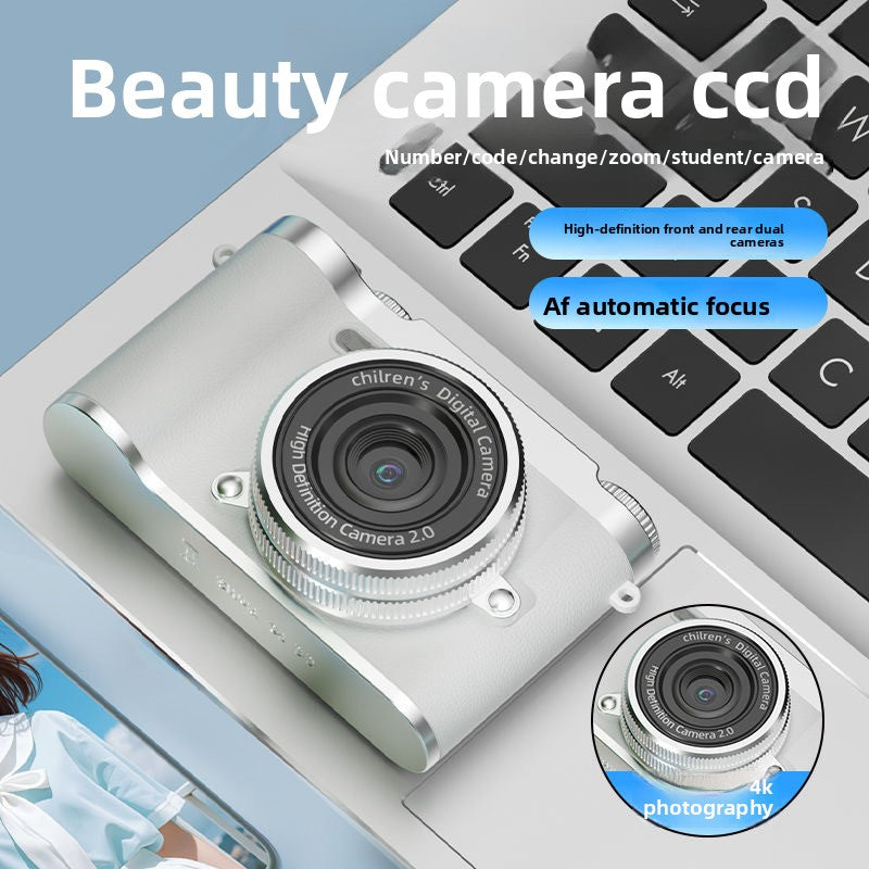 Retro CCD Digital Camera with Selfie Function