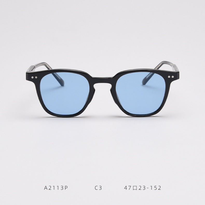 Small Round Frame Polarized Sunglasses TR90 UV400 Protection