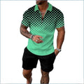 Men's Short Sleeve Shirt and Shorts Set
