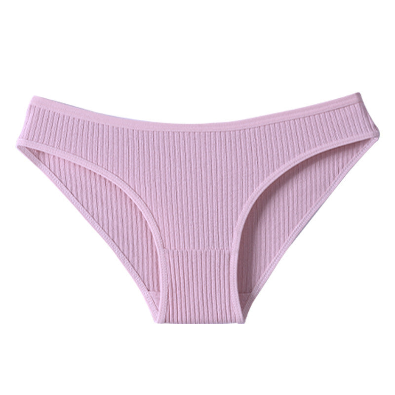 Womens Ribbed Cotton Underwear