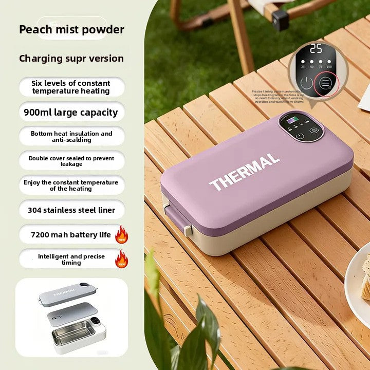 Portable Electric Lunch Box with Self-Heating Function