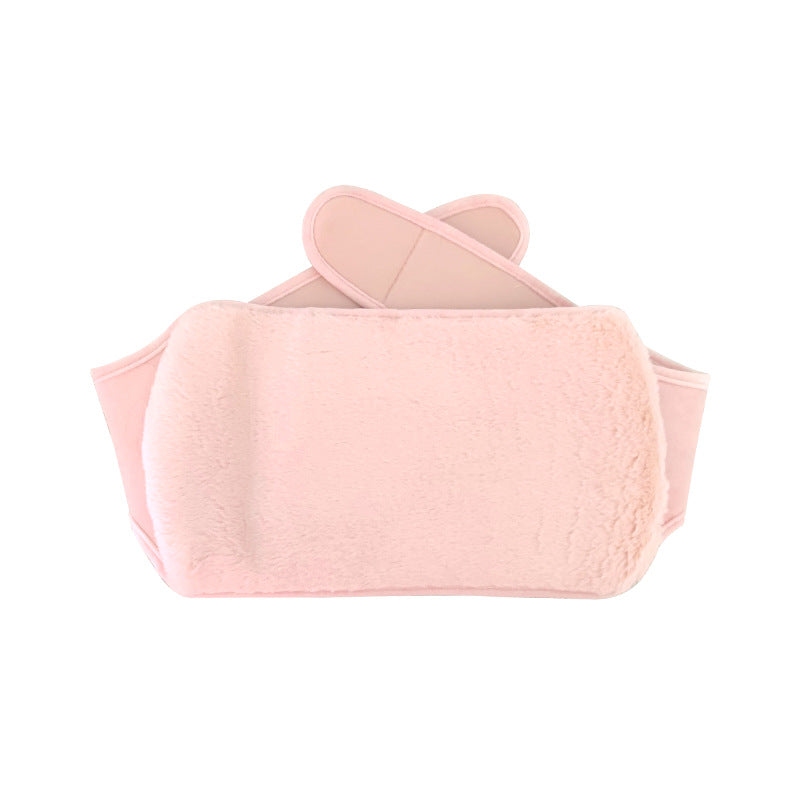Cross-border in stock 2L water filling hot water bag imitation rabbit plush lengthened waist support filling warm belly PVC warm water bag
