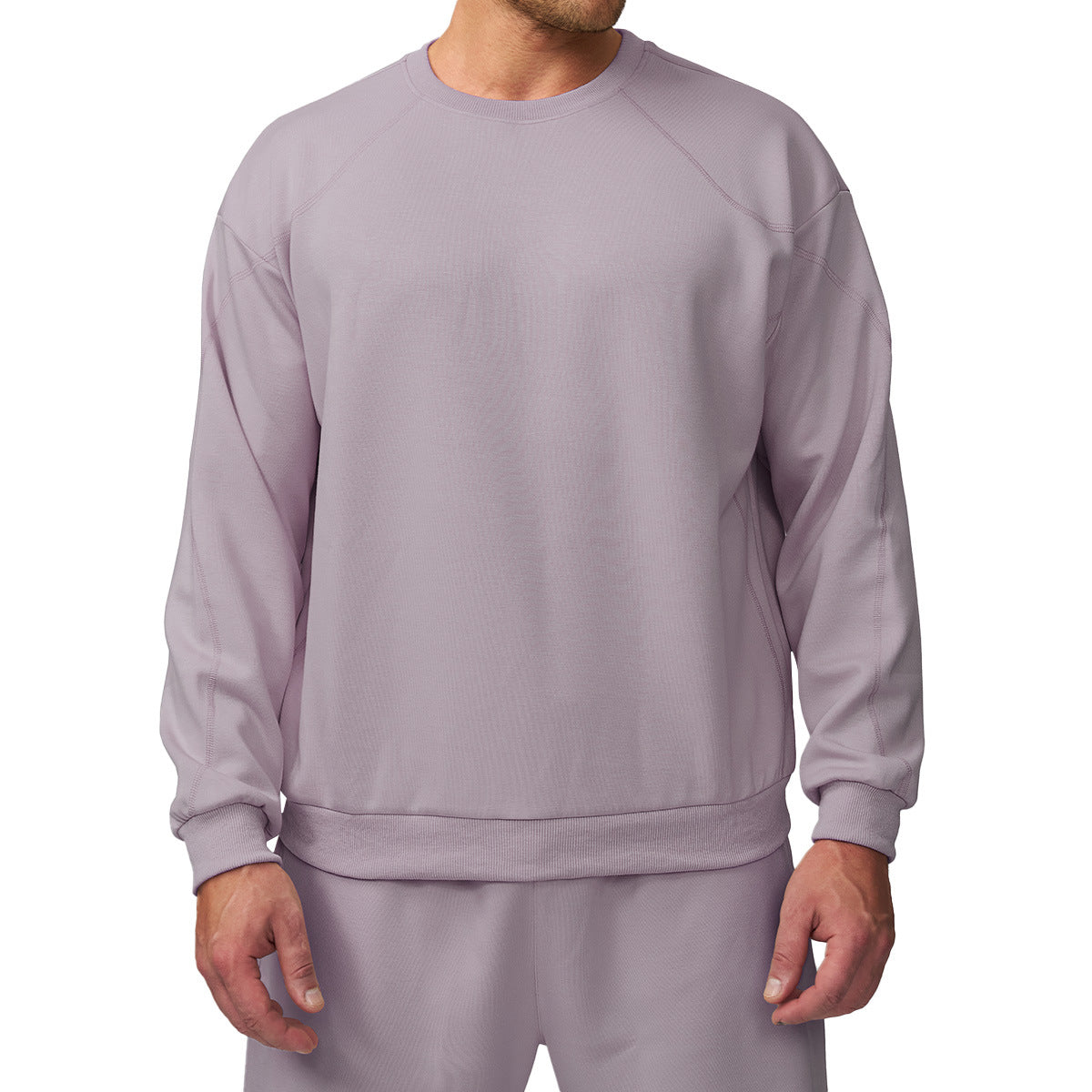 Men's round-neck sports hoodie