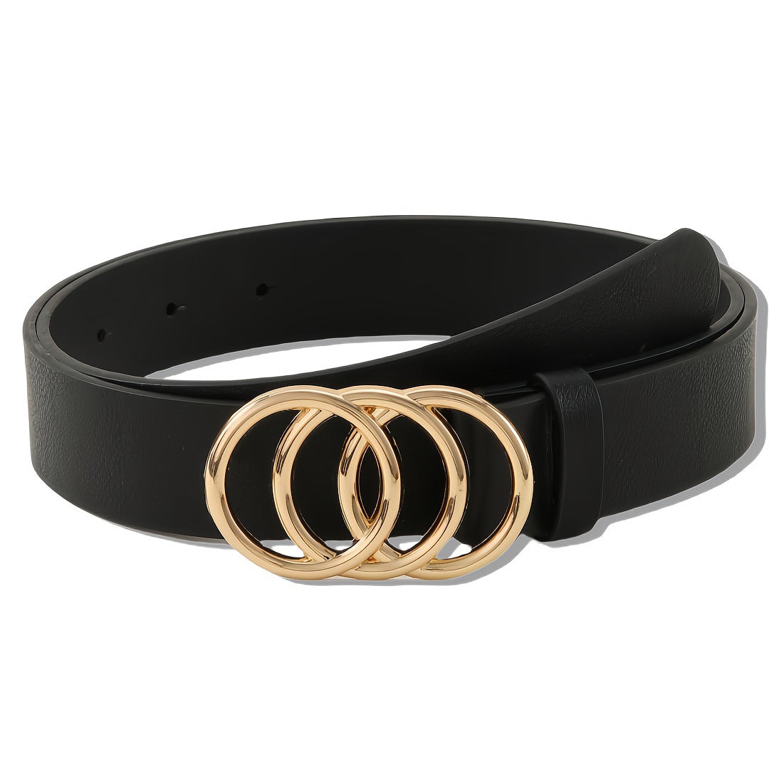 Women's fashionable and versatile buttoned waistband