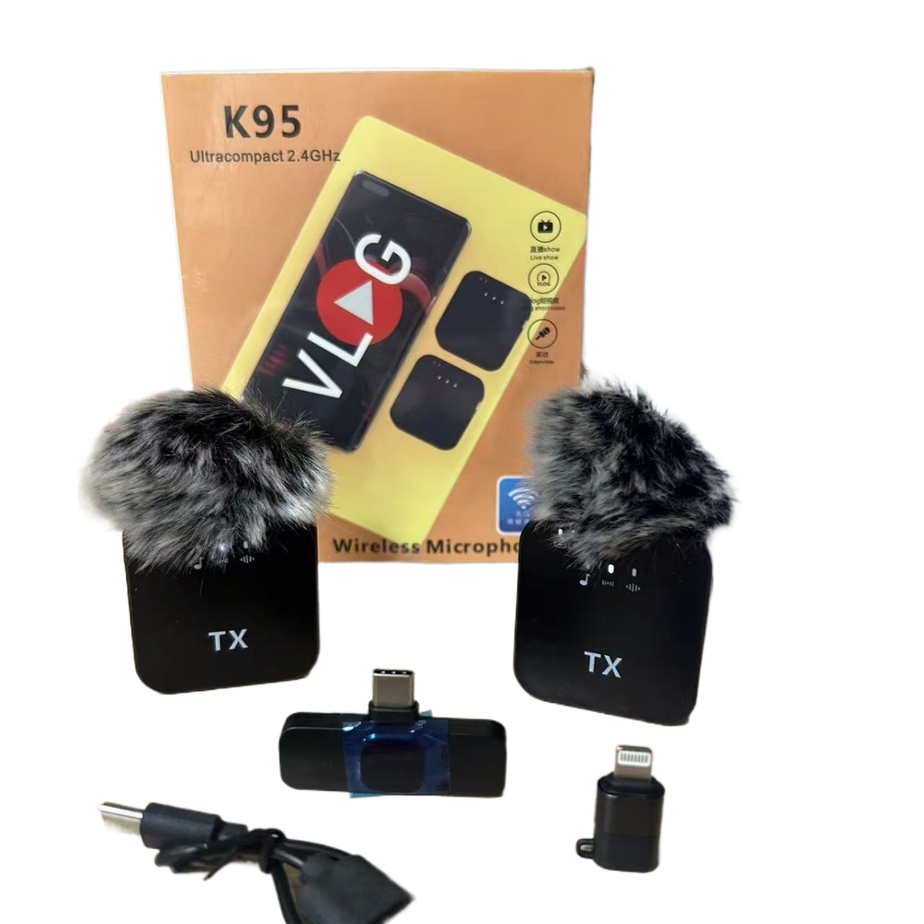 Wireless Lavalier Microphone with 2.4G Transmission