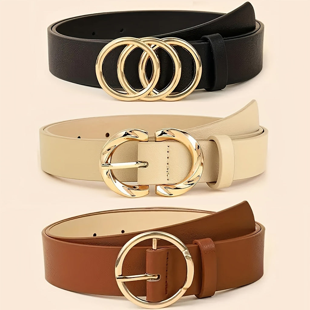 Women's fashionable and versatile buttoned waistband