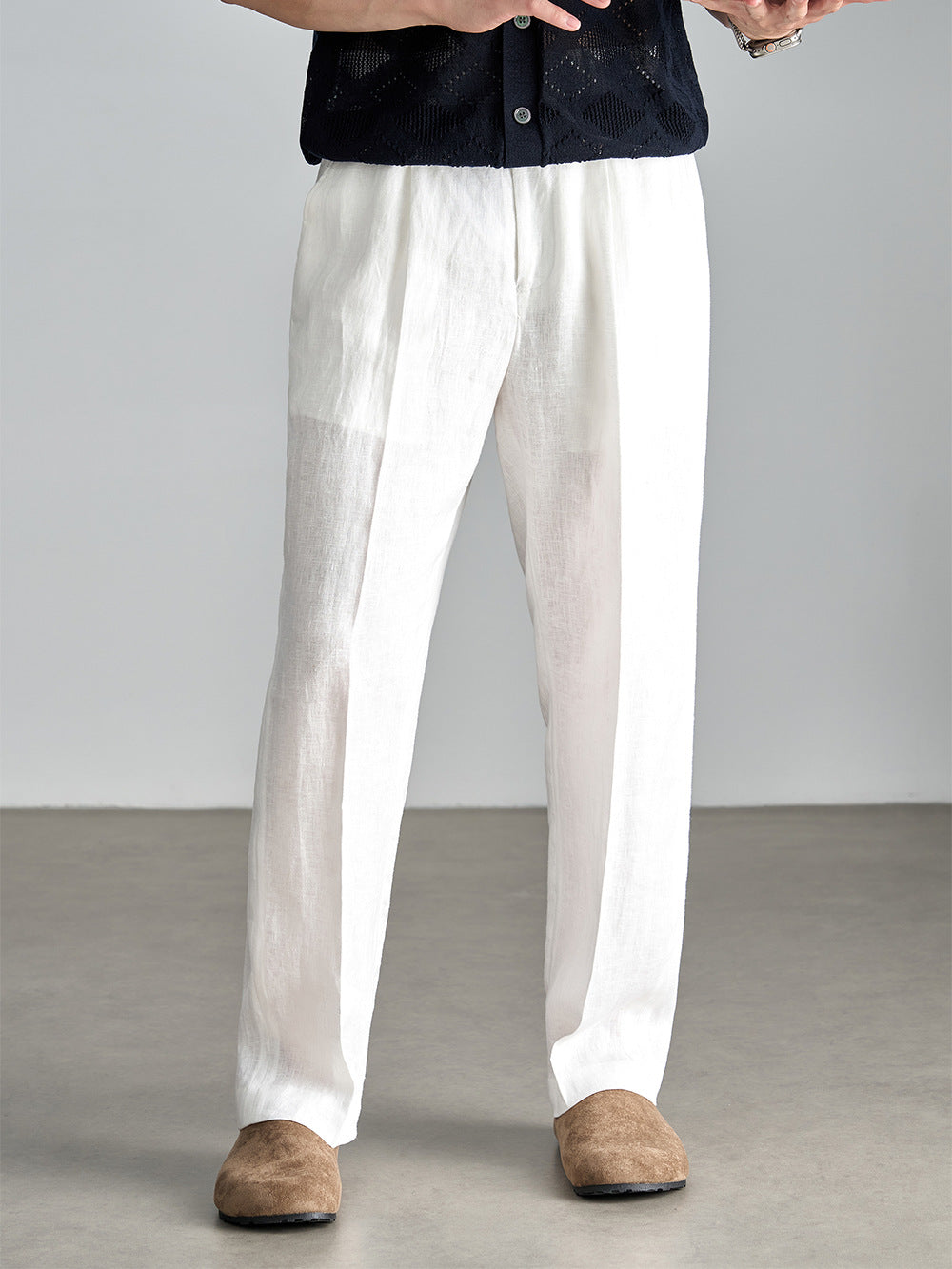 Men's Linen Drawstring Casual Pants