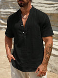 Mens Linen Polo Shirt