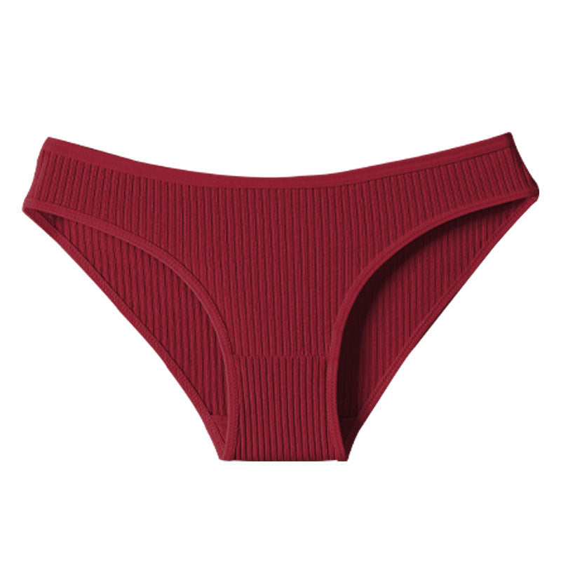 Womens Ribbed Cotton Underwear