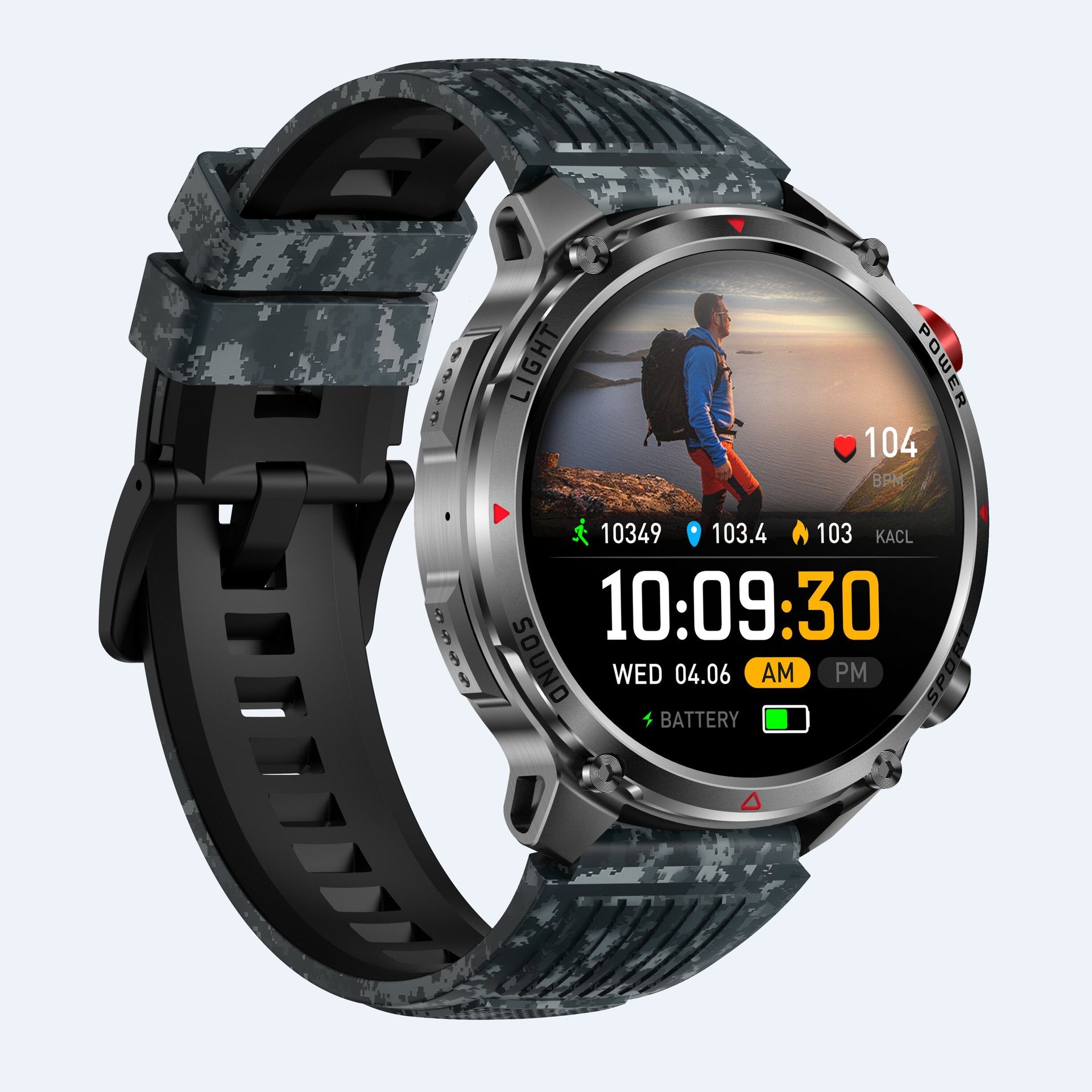 Smart Sports Watch with Heart Rate Monitoring