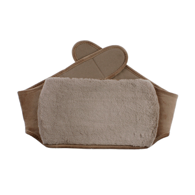 Cross-border in stock 2L water filling hot water bag imitation rabbit plush lengthened waist support filling warm belly PVC warm water bag