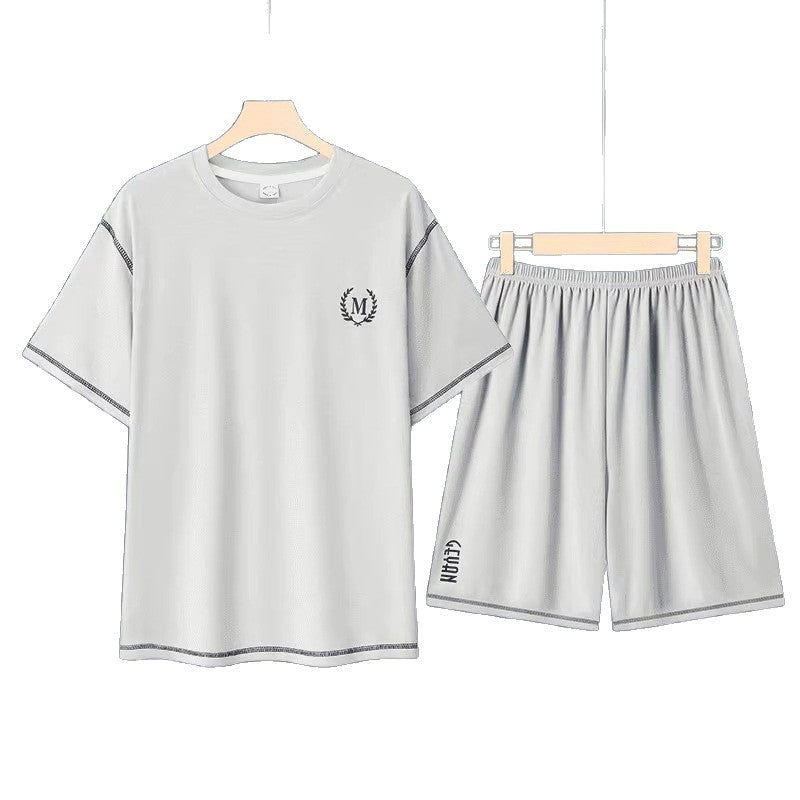 Mens Modal Summer Pajamas Short Sleeve Homewear